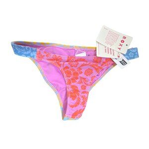 Roxy XS Floral Print Triangle Bikini Bottom Swimwear Beach pool Y2K Cute Surf
